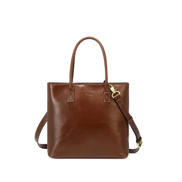R.Riveter ELEANOR TOTE Chocolate Leather - Picture 1 of 10